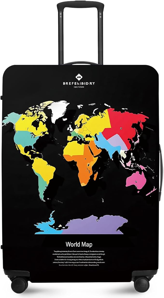 ANNA QUEEN Travel Luggage Cover Suitcase Protector Suitcase Cover Anti-Scratch,Stretchable Bag Cover Washable Durable Polyester with Elastic Hem with Zipper Closure