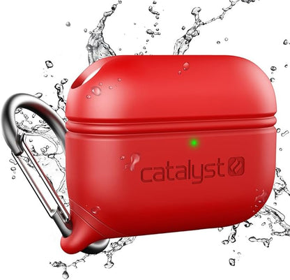 Catalyst Waterproof Case for AirPods Pro 2nd Generation and AirPods Pro 1st Generation - Wireless and USB-C Charging Compatible, One Piece Design, High Drop Protection Case with Carabiner
