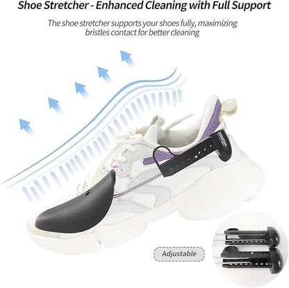 GOGOODA Shoes Was Bags for Laundry with Shoe Trees, 2 PCS Sneakers Washing Bags for Washers and Dryers, Durable Shoe Cleaning Bag for Gym, Tennis Shoes Unstain Cleaner Kit(White, 2Pack)