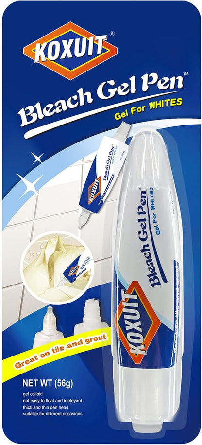 Bleach Pen,Bleach Pen for Clothing,bleach gel Pen,Stain Remover Pen, Mold Stain Remover Gel Cleaner, Clothing bleached DIY design, Travel Accessories, Lnstantly Remove Stains(Milky white) 1PCS.