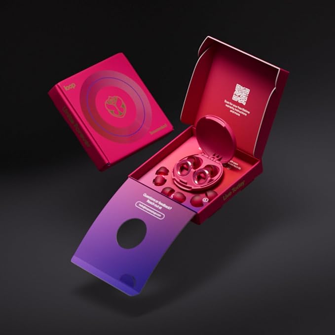 Tomorrowland x Loop Experience 2 Earplugs – Stylish Hearing Protection for Concerts & Festivals, Live Music, Nightlife & Musicians – 17dB Noise Reduction Ear Plugs (High-Fidelity) – Limited Edition