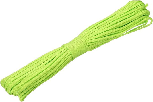 uxcell 4mm Nylon Rope, 10ft Portable Clothesline for Luggage and Backpack Tie Downs, Hanging Clothes, Swings, Camping and Mountaineering Tie Downs, Fluorescent Green