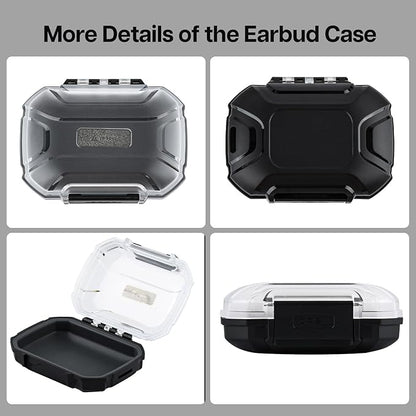 Linsoul LC02 in Ear Monitor Case, Portable Earbud Hard Case, Waterproof Earphone Storage Box, Travel Carrying Case for Headphones and IEM Cables, Fit for ZS10 PRO Cadenza Supermix4 Hype4 Zero:2 Zonie