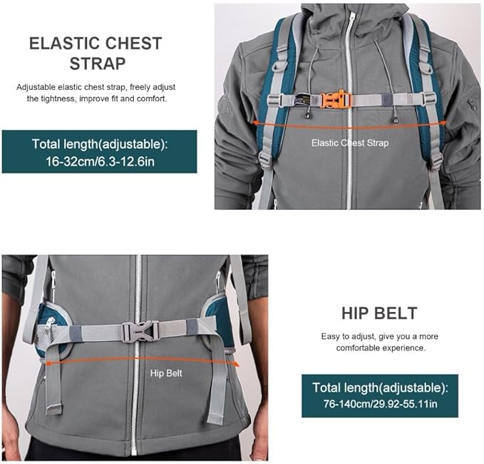 MOUNTAINTOP 25L/40L Hiking Backpack,Lightweight Travel Backpack for Men Women Outdoor Backpacking, Camping