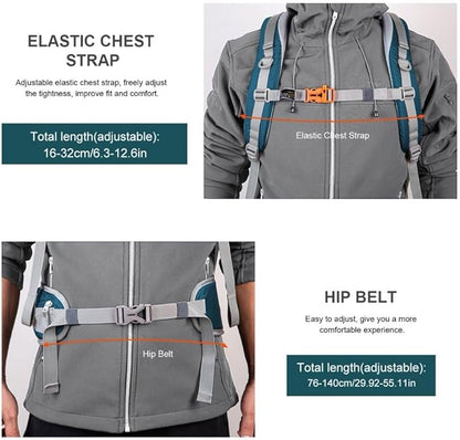 MOUNTAINTOP 25L/40L Hiking Backpack,Lightweight Travel Backpack for Men Women Outdoor Backpacking, Camping