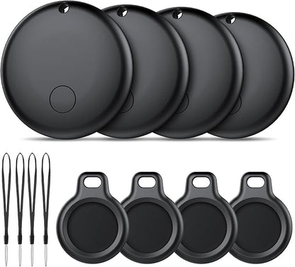 Android Air Tracker 4 Pack, Bluetooth Tracker Tags, Work with Google Find My Device App (Android Only), Smart Tags for Luggage, Wallet, Vehicles, Keys (Not for iOS)