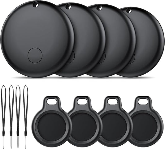 Android Air Tracker 4 Pack, Bluetooth Tracker Tags, Work with Google Find My Device App (Android Only), Smart Tags for Luggage, Wallet, Vehicles, Keys (Not for iOS)
