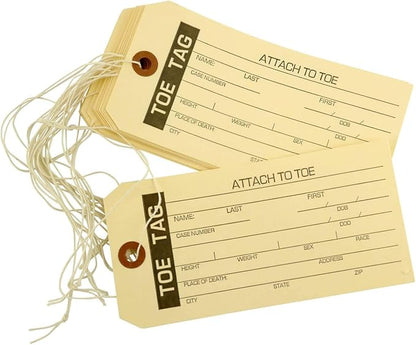 Crime Scene Toe Tag (100pk)
