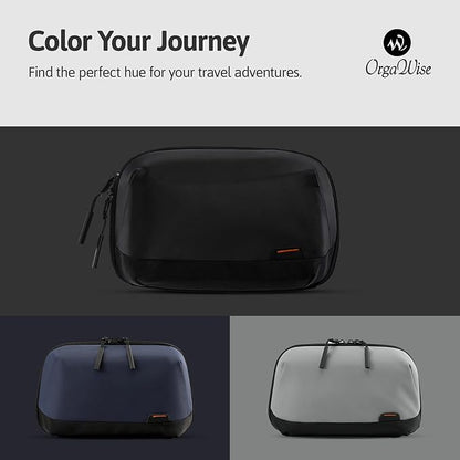 OrgaWise Electronics Organizer, Electronic Accessories Bag Travel Cable Organizer Three-Layer for iPad Mini, Kindle, Hard Drives, Cables, Chargers