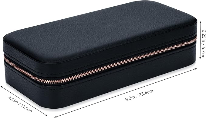 Travel Jewelry Box Jewelry Organizer for Travel Jewellery Organizers Box Jewelry Box for Women on Hallowmas Christmas Valentine's Birthday Black