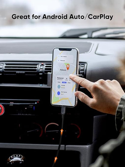 CableCreation USB C to USB A Cable 1FT 2Pack, USB-C to USB 3.1 USB 3.2 Gen2 10Gbps USB-A to C Data Cable, Android Auto Cord 3A for Type C External SSD MacBook Pro iPad S21, iPhone 15/16 Pro Max