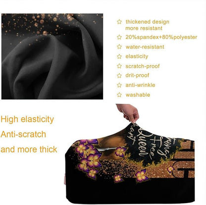 Travel Luggage Cover Washable Suitcase Protector Anti-Scratch Suitcase Cover Fits 18-32 Inch Luggage(M (for 22--24 inch luggage))