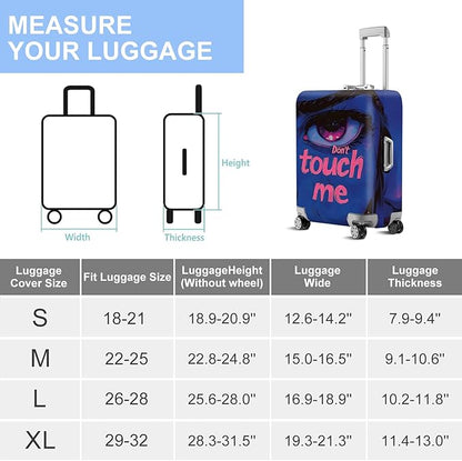 ANNA QUEEN Travel Luggage Cover Suitcase Protector Suitcase Cover Anti-Scratch,Stretchable Bag Cover Washable Durable Polyester