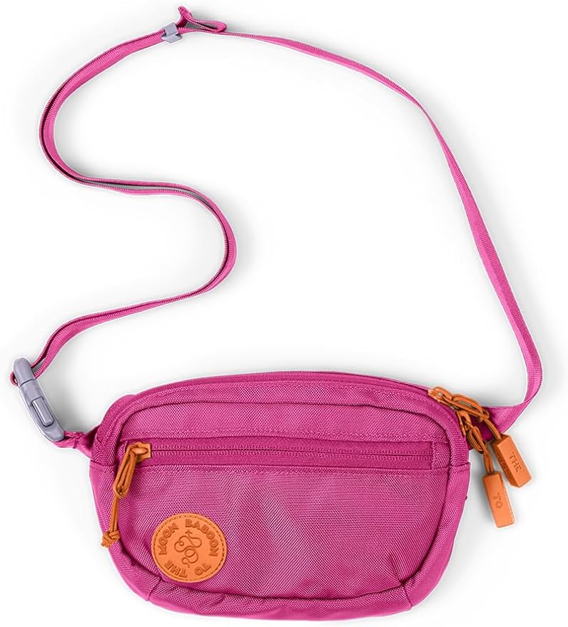 Baboon to the Moon Fanny Pack - Trendy, Compact, Water-Repellent Waist Bag in Multiple Colors and Sizes for Men and Women (Raspberry Fizz, Mini (1.5L))