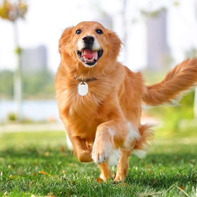 Air Tracker Tags-4 Pack, Bluetooth Tracker with Apple Find My APP (iOS Only), Smart Tag with 70dB Sound, Item Finder for Luggage, Key, Suitcase, Backpack, Replaceable Battery, White