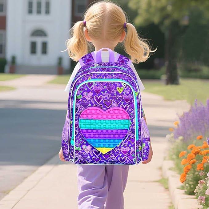 Kids Suitcase with Wheels for Girls and Boys, Rolling Carry on Luggage for Toddler Children