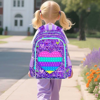 Kids Suitcase with Wheels for Girls and Boys, Rolling Carry on Luggage for Toddler Children