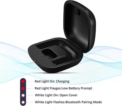 Jinstyles Replacement Charging Case Compatible for Powerbeats Pro, Charger Case with Bluetooth Pairing Sync Button, 700 mAh Built-in Battery, Capable of Charging 3 Times