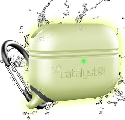 Catalyst Waterproof Case for AirPods Pro 2nd Generation and AirPods Pro 1st Generation - Wireless and USB-C Charging Compatible, One Piece Design, High Drop Protection Case with Carabiner