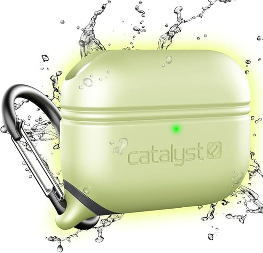 Catalyst Waterproof Case for AirPods Pro 2nd Generation and AirPods Pro 1st Generation - Wireless and USB-C Charging Compatible, One Piece Design, High Drop Protection Case with Carabiner