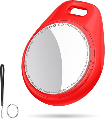 Air Tracker 1 Pack Red | Smart Key Finder Bluetooth Tracker and Item Locator with Sound, Replaceable Battery, Your Luggage Tracker, Key Tracker, etc. 20250904