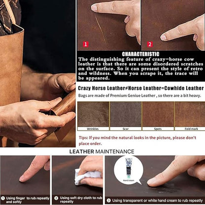 CONTACTS Full Grain Leather Watch and Glasses Case for Men Travel Jewelry Organizer for 2 Watches and Watch Straps or 1 Sunglasses Holder