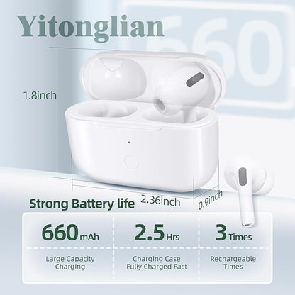 Charging Case Replacement for AirPods Pro 1st & 2nd Generation - Wireless Charger Case Without Earbuds