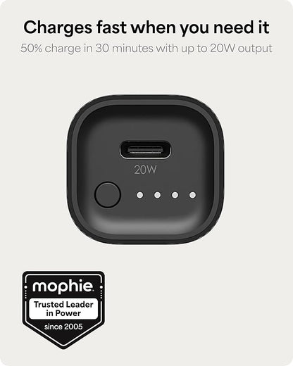 Mophie Powerstation Fast 5,000mAh Power Bank | Fast and Portable | 20W, Single-Device