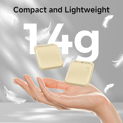 4 Pack Air Tracker Tags (iOS Only), Bluetooth Tracker for Apple Find My App, Replaceable Battery, Item Finders and Locator Smart Tag for Keys, Bags, Luggage, Wallet- Khaki