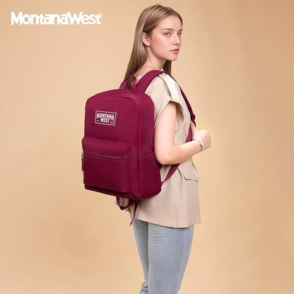 Montana West School Backpack for Women Men Lightweight College Bookbag Casual Daypack Backpacks for Commute & Travel