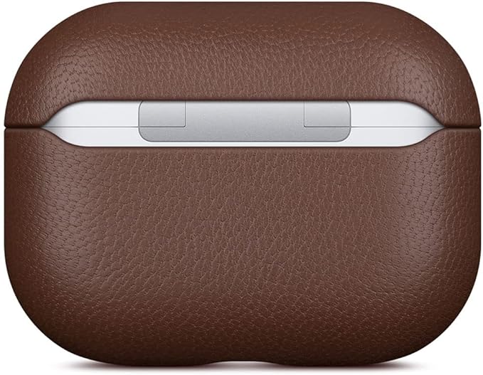 Lopie AirPods Pro 2nd Gen Leather Case, Coffee, Unisex