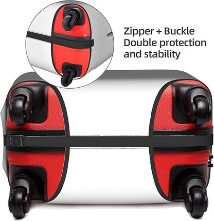 Custom Luggage Cover - Personalized Suitcase Cover with Elastic, Washable, Add Your Image & Text - Gift for Men & Women - Large