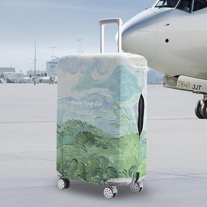 Travelkin Luggage Covers For Suitcase Tsa Approved,Suitcase Cover Protector Fit 18-32 Inch Luggage (Spring, XL)