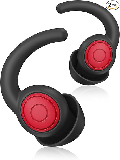Ear Plugs for Sleeping, Noise Reduction Reusable Earplugs for Sleep, Hearing Protection Soft Comfy Silicone Ear Plugs for Concerts, Focus, Travel, Work, 33dB Noise Cancelling