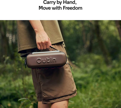 OutIn EVA Protective Case, Portable Hard Shell Travel Bag, Waterproof & Dirt-Resistant with Multi-Function Hand Carry or Hanging Outdoor Organizer Case, Compatible Nano, Mino & Fino