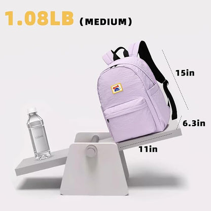 willikiva Kids Backpack for School Boys Girls Teens Toddler Backpack Waterproof Kindergarten Preschool Elementary Bookbag Children Travel Bag(Purple,Medium)