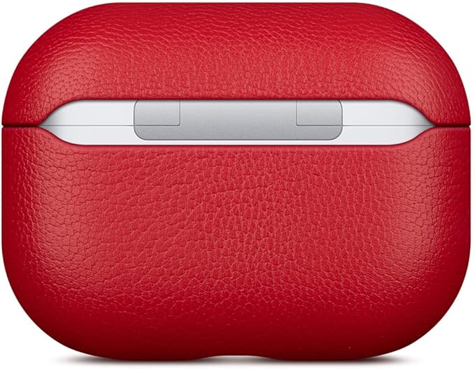 Lopie AirPods Pro 2nd Gen Leather Case - Red, Unisex