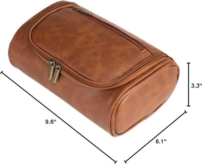 Personalized Small Toiletry Bag for Men,Minimalist Travel Toiletry Organizer Dopp Kit Water-resistant Shaving Bag for Toiletries Accessories,Ideal Chrismas Gifts For Men