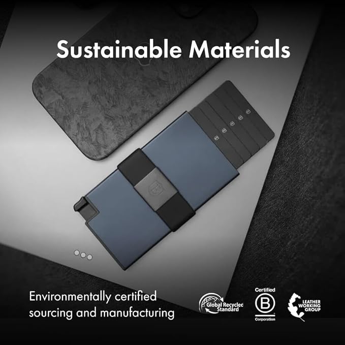 Ekster Aluminum Cardholder Wallet for Men | Metal Wallets with RFID Blocking Layer | Slim & Minimalist Aluminum Wallet with Push Button for Quick Card Access