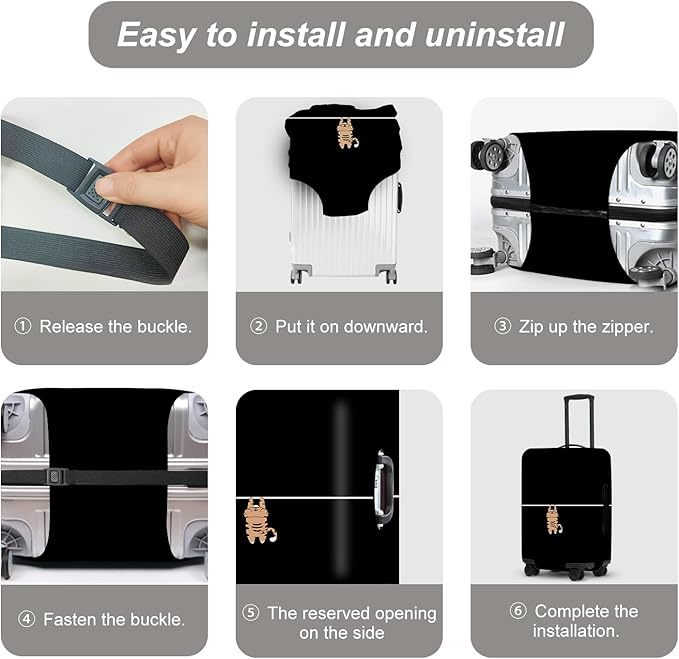 Luggage Cover, Washable Suitcase Cover, Suitcase Protector Anti-scratch Bag cover