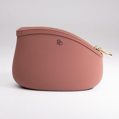 Small Makeup Bag by Pudinbag | The Premium Silicone Purse Bag | Vegan Hygenic Eco-friendly | Water and Heat Resistant