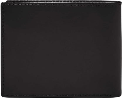 Fossil Men's Derrick Leather RFID-Blocking Bifold with Coin Pocket Wallet