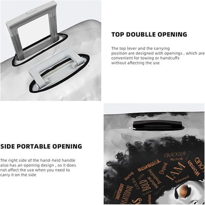 Suitcase Cover - luggage cover Protect Your Luggage with Style and Ease X-Large African American Black Girl