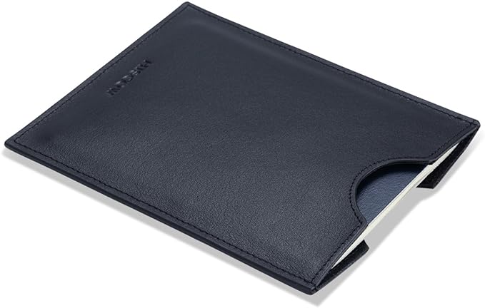 HISCOW Minimalist Passport Sleeve - Italian Calfskin (Black)