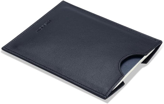 HISCOW Minimalist Passport Sleeve - Italian Calfskin (Black)