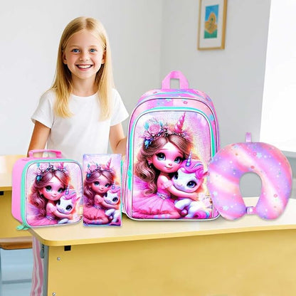 Kids Suitcase with Wheels for Girls and Boys, Rolling Carry on Luggage for Toddler Children