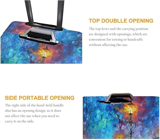 Personalized Luggage Suitcase Cover With Photo Dog Cat, Custom Luggage Cover, XL (for 29-32 inch luggage)