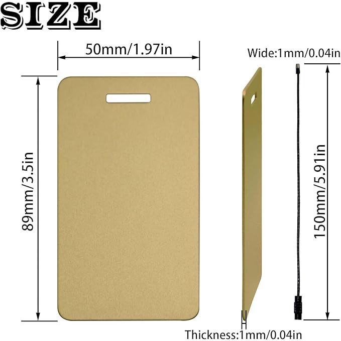 Luggage Tags for suitcases Tags Pack of 4 Personalized Luggage Tags Double Sided Laser Engraving Metal Luggage Tag and Stainless Loops Customizable Luggage Tag Cruise Luggage tag (Gold, Large)