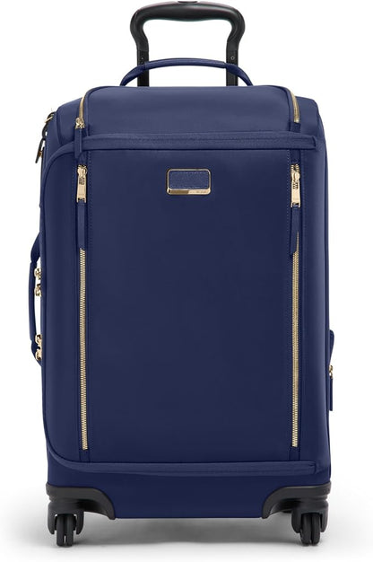 TUMI - Voyageur Leger 4 Wheel Carry-On Luggage - Lightweight and Spacious, Sleek Silhouette, Durable Women's Suitcase - 21.8" International Expandable Carry-On, Indigo