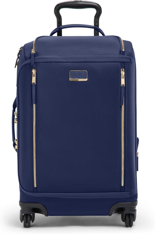 TUMI - Voyageur Leger 4 Wheel Carry-On Luggage - Lightweight and Spacious, Sleek Silhouette, Durable Women's Suitcase - 21.8" International Expandable Carry-On, Indigo